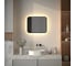 Зеркало с окантовкой и LED-подсветкой DEFESTO 19W, 60x50 см, Сенсорный выключатель, Теплый белый свет AURA DF 2973SH 1