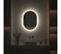 Зеркало с окантовкой и LED-подсветкой DEFESTO 19W, 50x70 см, ИК - выключатель, Нейтральный белый свет AURA DF 2923R 4