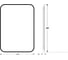 Зеркало с окантовкой и LED-подсветкой DEFESTO 21W, 50x70 см, Без выключателя, Теплый белый свет AURA DF 2974 7