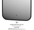 Зеркало с окантовкой и LED-подсветкой DEFESTO 17W, 40x60 см, ИК - выключатель, Нейтральный белый свет AURA DF 2962R 2