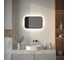 Зеркало с окантовкой и LED-подсветкой DEFESTO 17W, 40x60 см, Без выключателя, Нейтральный белый свет AURA DF 2962 2