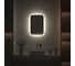 Зеркало с окантовкой и LED-подсветкой DEFESTO 17W, 40x60 см, Без выключателя, Нейтральный белый свет AURA DF 2962 4