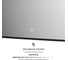Зеркало с окантовкой и LED-подсветкой DEFESTO 25W, 60x80 см, Сенсорный выключатель, Теплый белый свет AURA DF 2977S 2