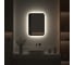 Зеркало с окантовкой и LED-подсветкой DEFESTO 21W, 50x70 см, ИК - выключатель, Нейтральный белый свет AURA DF 2964R 4