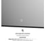 Зеркало с окантовкой и LED-подсветкой DEFESTO 21W, 70x50 см, Сенсорный выключатель, Теплый белый свет AURA DF 2974SH 2