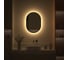 Зеркало с окантовкой и LED-подсветкой DEFESTO 19W, 50x70 см, Сенсорный выключатель, Теплый белый свет AURA DF 2933S 4