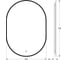 Зеркало с окантовкой и LED-подсветкой DEFESTO 19W, 50x70 см, Сенсорный выключатель, Теплый белый свет AURA DF 2933S 6