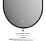 Зеркало с окантовкой и LED-подсветкой DEFESTO 20W, 40x80 см, Сенсорный выключатель, Нейтральный белый свет AURA DF 2922S 2