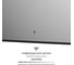 Зеркало с окантовкой и LED-подсветкой DEFESTO 23W, 70x60 см, ИК - выключатель, Теплый белый свет AURA DF 2976RH 2