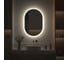 Зеркало с окантовкой и LED-подсветкой DEFESTO 25W, 60x90 см, Без выключателя, Нейтральный белый свет AURA DF 2925 3