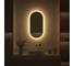 Зеркало с окантовкой и LED-подсветкой DEFESTO 20W, 40x80 см, Без выключателя, Теплый белый свет AURA DF 2932 3