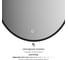 Зеркало с окантовкой и LED-подсветкой DEFESTO 12W, 50 см, Сенсорный выключатель, Нейтральный белый свет AURA DF 2982S 2