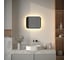Зеркало с окантовкой и LED-подсветкой DEFESTO 15W, 50x40 см, Сенсорный выключатель, Теплый белый свет AURA DF 2971SH 1