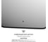 Зеркало с окантовкой и LED-подсветкой DEFESTO 15W, 50x40 см, ИК - выключатель, Нейтральный белый свет AURA DF 2961RH 2