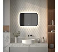 Зеркало с окантовкой и LED-подсветкой DEFESTO 21W, 70x50 см, Сенсорный выключатель, Нейтральный белый свет AURA DF 2964SH