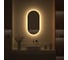 Зеркало с окантовкой и LED-подсветкой DEFESTO 20W, 40x80 см, ИК - выключатель, Теплый белый свет AURA DF 2932R 4