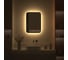 Зеркало с окантовкой и LED-подсветкой DEFESTO 21W, 50x70 см, Сенсорный выключатель, Теплый белый свет AURA DF 2974S 4