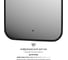 Зеркало с окантовкой и LED-подсветкой DEFESTO 15W, 40x50 см, ИК - выключатель, Теплый белый свет AURA DF 2971R 2