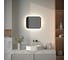Зеркало с окантовкой и LED-подсветкой DEFESTO 15W, 50x40 см, Сенсорный выключатель, Нейтральный белый свет AURA DF 2961SH 1