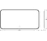 Зеркало с окантовкой и LED-подсветкой DEFESTO 28W (100x50 cm) (ИК - выключатель) (Теплый белый свет) AURA DF 2975RH 5