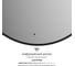 Зеркало с окантовкой и LED-подсветкой DEFESTO 25W (Ø80 cm) (ИК - выключатель) (Теплый белый свет) AURA DF 2995R 2