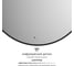Зеркало с окантовкой и LED-подсветкой DEFESTO 28W (Ø90 cm) (ИК - выключатель) (Нейтральный белый свет) AURA DF 2986R 2