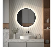 Зеркало с окантовкой и LED-подсветкой DEFESTO 25W (Ø80 cm) (Сенсорный выключатель) (Нейтральный белый свет) AURA DF 2985S