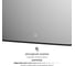 Зеркало с окантовкой и LED-подсветкой DEFESTO 32W (70x100 cm) (Сенсорный выключатель) (Теплый белый свет) AURA DF 2979S 3