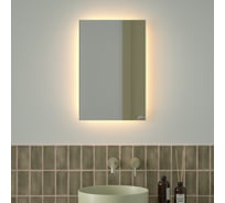 Зеркало с фацетом и LED-подсветкой DEFESTO 17W (40x60 cm) (Без выключателя) (Теплый белый свет) GLOW DF 2512