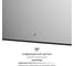 Зеркало с окантовкой и LED-подсветкой DEFESTO 38W (80x120 cm) (ИК - выключатель) (Нейтральный белый свет) AURA DF 2970R 2