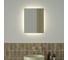 Зеркало с фацетом и LED-подсветкой DEFESTO 15W (40x50 cm) (Без выключателя) (Нейтральный белый свет) GLOW DF 2501 1