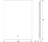 Зеркало с фацетом и LED-подсветкой DEFESTO 21W (50x70 cm) (Сенсорный выключатель) (Теплый белый свет) GLOW DF 2514S 3