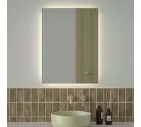 Зеркало с фацетом и LED-подсветкой DEFESTO 25W (60x80 cm) (Без выключателя) (Нейтральный белый свет) GLOW DF 2507