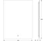 Зеркало с фацетом и LED-подсветкой DEFESTO 25W (60x80 cm) (ИК - выключатель) (Теплый белый свет) GLOW DF 2517R 3