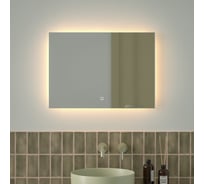Зеркало с фацетом и LED-подсветкой DEFESTO 21W (70x50 cm) (Сенсорный выключатель) (Теплый белый свет) GLOW DF 2514SH