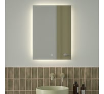 Зеркало с фацетом и LED-подсветкой DEFESTO 21W (50x70 cm) (Сенсорный выключатель) (Нейтральный белый свет) GLOW DF 2504S