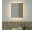 Зеркало с фацетом и LED-подсветкой DEFESTO 19W (50x60 cm) (Сенсорный выключатель) (Теплый белый свет) GLOW DF 2513S 1