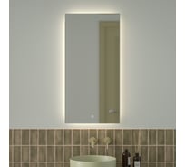 Зеркало с фацетом и LED-подсветкой DEFESTO 28W (50x100 cm) (Сенсорный выключатель) (Нейтральный белый свет) GLOW DF 2505S