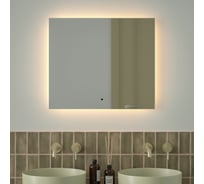 Зеркало с фацетом и LED-подсветкой DEFESTO 23W (70x60 cm) (ИК - выключатель) (Теплый белый свет) GLOW DF 2516RH