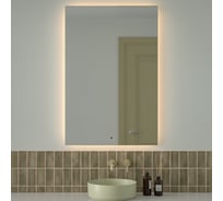 Зеркало с фацетом и LED-подсветкой DEFESTO 38W (80x120 cm) (ИК - выключатель) (Теплый белый свет) GLOW DF 2520R