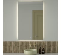 Зеркало с фацетом и LED-подсветкой DEFESTO 38W (80x120 cm) (Сенсорный выключатель) (Нейтральный белый свет) GLOW DF 2510S