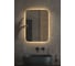 Зеркало DEFESTO с LED-подсветкой 50x70 см Без выключателя, Теплый белый свет OPTI DF 2814 1