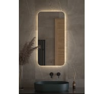 Зеркало DEFESTO с LED-подсветкой 50x100 см ИК - выключатель, Нейтральный белый свет OPTI DF 2805R
