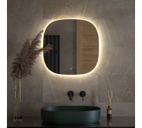 Зеркало DEFESTO с LED-подсветкой 15W 60x60 cm Сенсорный выключатель, Нейтральный белый свет OPTI DF 2849S