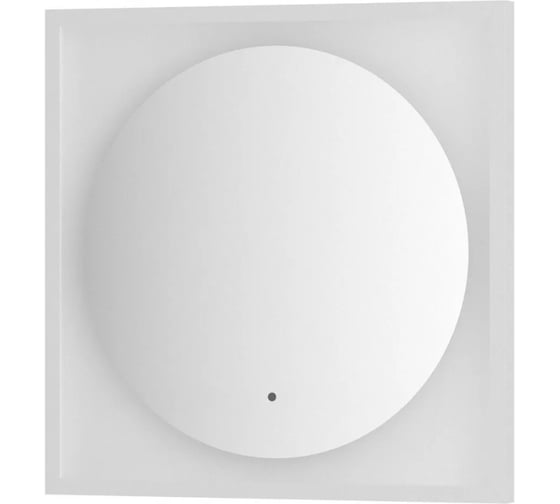 Зеркало DEFESTO в багетной раме с LED-подсветкой 60x60 см ИК - выключатель, Нейтральный белый свет, Белая рама ECLIPSE DF 2226R 1