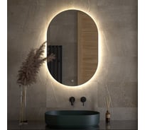 Зеркало DEFESTO с LED-подсветкой 25W 60x90 cm Сенсорный выключатель, Нейтральный белый свет OPTI DF 2905S