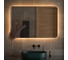 Зеркало DEFESTO с LED-подсветкой 120x80 см ИК - выключатель, Теплый белый свет OPTI DF 2820RH 1