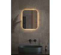 Зеркало DEFESTO с LED-подсветкой 40x50 см Без выключателя, Теплый белый свет OPTI DF 2811