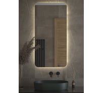 Зеркало DEFESTO с LED-подсветкой 60x120 см Без выключателя, Нейтральный белый свет OPTI DF 2808