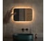 Зеркало DEFESTO с LED-подсветкой 60x40 см Сенсорный выключатель, Теплый белый свет OPTI DF 2812SH 1